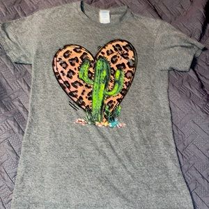 leopard heart cactus top